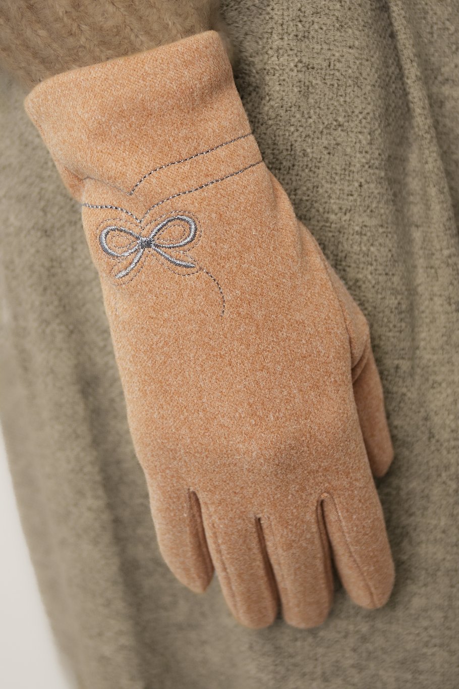 Delicate bow gloves - black Picture3